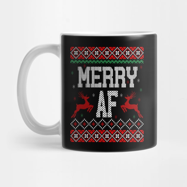 Merry AF ugly sweater by MZeeDesigns